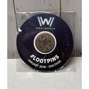 Westworld Exclusive Discover 1" Pin Loot Crate Limited Jan 2018 Collectible NEW